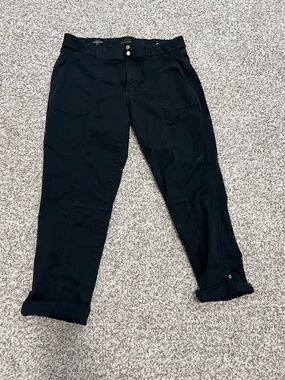 White House Black Market Black Stretch Cargo Pants